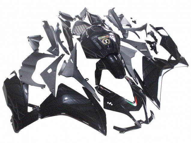 Billige Aprilia RS4 50 125 Motorrad Verkleidung 2012-2019 - Glanzendes Schwarz