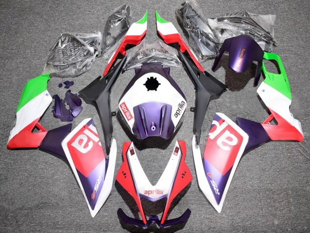 Billige Aprilia RS4 50 125 Motorrad Verkleidung 2012-2019 - Weiss Grun Rot Lila