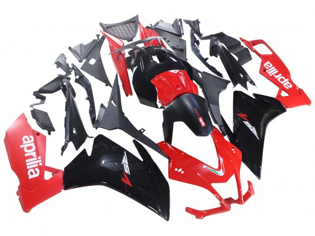 Billige Aprilia RS4 50 125 Motorrad Verkleidung 2012-2019 - Rot Glanzendes Schwarz