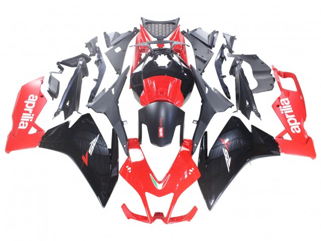 Billige Aprilia RS4 50 125 Motorrad Verkleidung 2012-2019 - Rot Glanzendes Schwarz