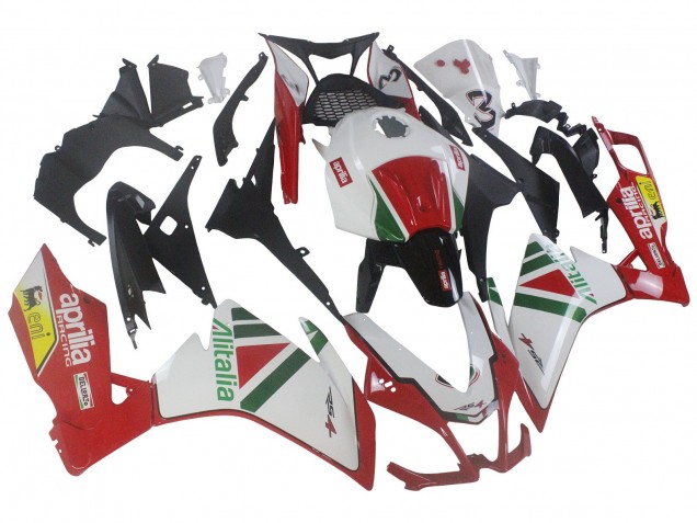 Billige Aprilia RS4 50 125 Motorrad Verkleidung Kit 2012-2018 - Weiss Rot Grun Gelb Alitalia