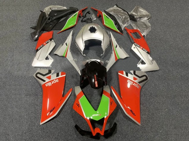 Billige Aprilia RS4 50 125 Motorrad Verkleidung 2012-2018 - Silber Rot Grun Glanzendes Schwarz