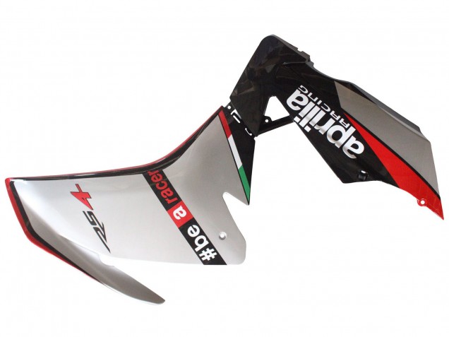 Billige Aprilia RS4 50 125 Motorrad Verkleidung 2012-2019 - Silber Rot Glanzendes Schwarz