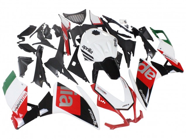 Billige Aprilia RS4 50 125 Motorrad Verkleidung 2012-2018 - Weiss Rot Grun Glanzendes Schwarz