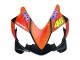 Billige Honda CBR600 F4i Motorrad Verkleidung 2004-2007 - Matt Schwarz Orange Rossi