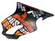 Billige Honda CBR600 F4i Motorrad Verkleidung 2004-2007 - Matt Schwarz Orange Rossi