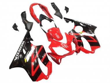 Billige Honda CBR600 F4i Motorrad Verkleidung 2004-2007 - Rot Glanzendes Schwarz