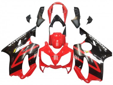 Billige Honda CBR600 F4i Motorrad Verkleidung 2004-2007 - Rot Glanzendes Schwarz