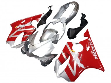 Billige Honda CBR600 F4i Motorrad Verkleidung 2004-2007 - Silber Rot
