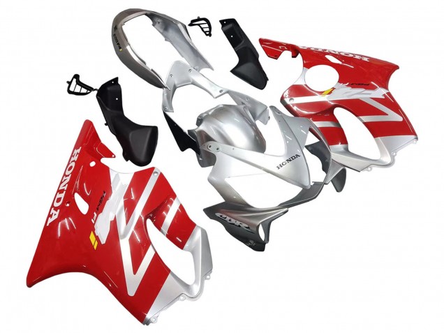 Billige Honda CBR600 F4i Motorrad Verkleidung 2004-2007 - Silber Rot