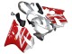 Billige Honda CBR600 F4i Motorrad Verkleidung 2004-2007 - Silber Rot