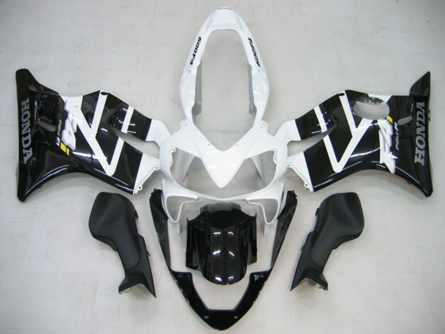 Billige Honda CBR600 F4i Motorrad Verkleidung 2004-2007 - Weiss Glanzendes Schwarz