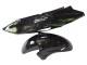 Billige Honda CBR1100XX Blackbird Motorrad Verkleidung 1996-2007 - Glanzendes Schwarz Grun Flamme