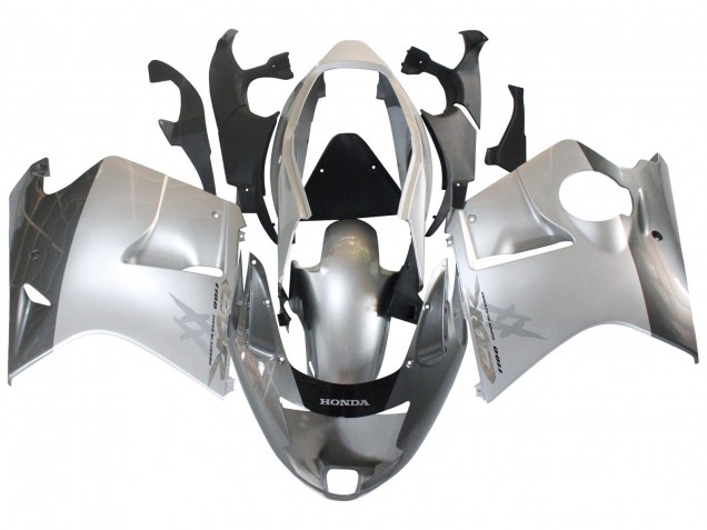 Billige Honda CBR1100XX Blackbird Motorrad Verkleidung 1996-2007 - Silber Grau