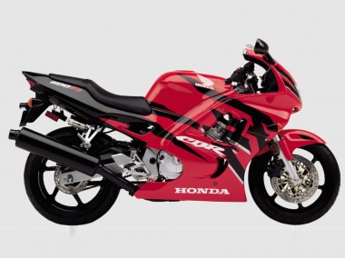 Billige Honda CBR600 F3 Motorrad Verkleidung 1997-1998 - Rot Glanzendes Schwarz
