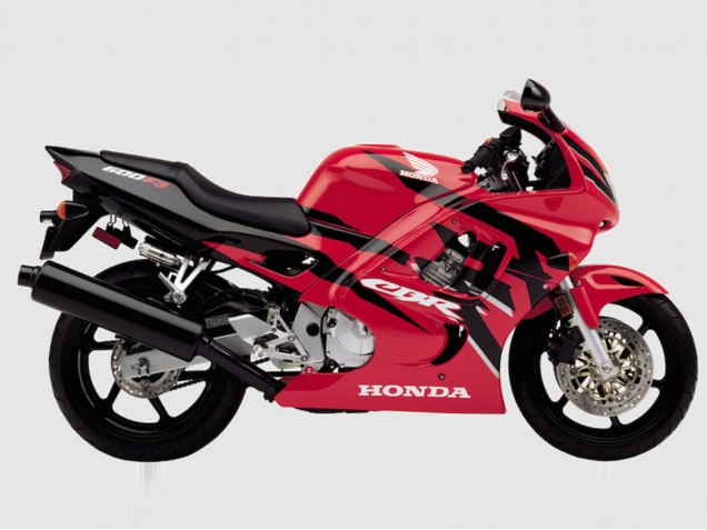 Billige Honda CBR600 F3 Motorrad Verkleidung 1997-1998 - Rot Glanzendes Schwarz