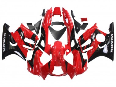 Billige Honda CBR600 F3 Motorrad Verkleidung 1997-1998 - Rot Glanzendes Schwarz