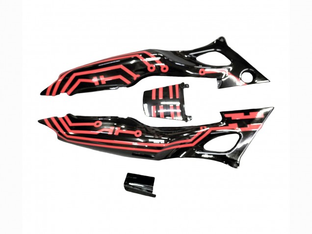 Billige Honda CBR600 F3 Motorrad Verkleidung Kit 1997-1998 - Rot Glanzendes Schwarz