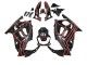 Billige Honda CBR600 F3 Motorrad Verkleidung Kit 1997-1998 - Rot Glanzendes Schwarz