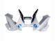 Billige Honda CBR600 F3 Motorrad Verkleidung 1997-1998 - Weiss Blau Glanzendes Schwarz