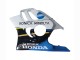 Billige Honda CBR600 F3 Motorrad Verkleidung 1997-1998 - Weiss Blau Glanzendes Schwarz