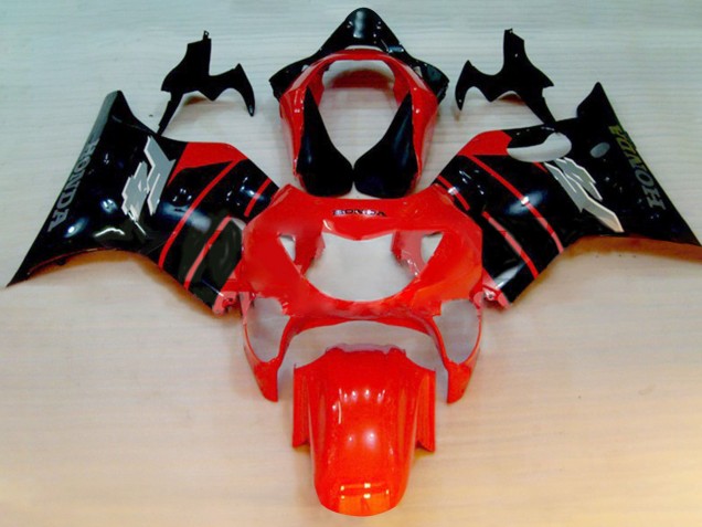 Billige Honda CBR600 F4 Motorrad Verkleidung 1999-2000 - Rot Glanzendes Schwarz