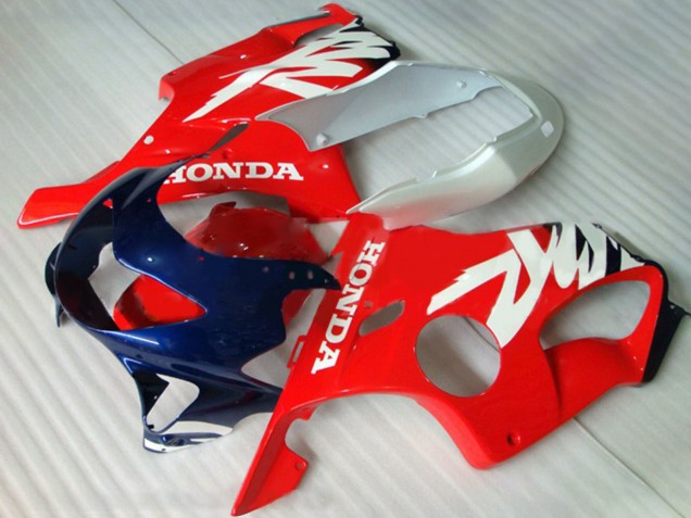 Billige Honda CBR600 F4 Motorrad Verkleidung 1999-2000 - Weiss Rot Dunkel Blau