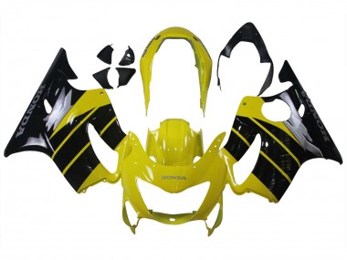 Billige Honda CBR600 F4 Motorrad Verkleidung 1999-2000 - Gelb Glanzendes Schwarz
