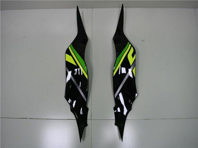 Billige Kawasaki ZX6R Motorrad Verkleidung 2013-2018 - Grun Gelb Glanzendes Schwarz Matt Schwarz