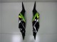 Billige Kawasaki ZX6R Motorrad Verkleidung 2013-2018 - Grun Gelb Glanzendes Schwarz Matt Schwarz
