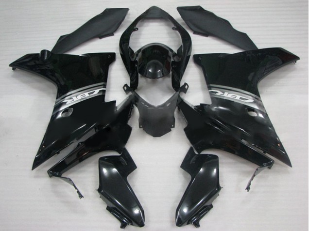 Billige Honda CBR600F Motorrad Verkleidung 2011-2013 - Glanzendes Schwarz
