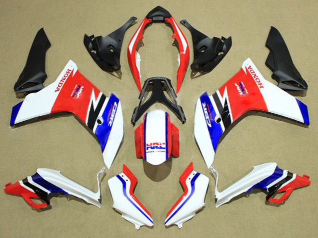 Billige Honda CBR600F Motorrad Verkleidung 2011-2013 - Weiss Rot Blau