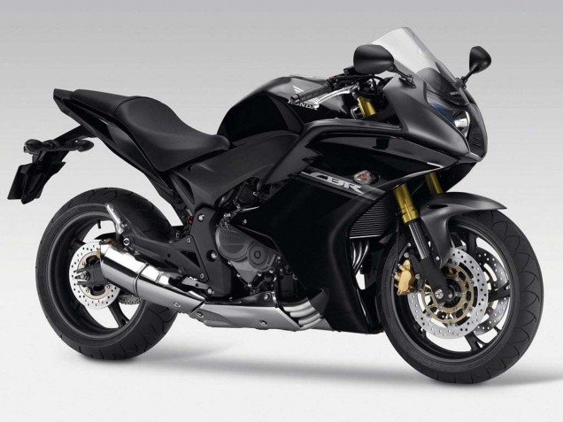 Billige Honda CBR600F Motorrad Verkleidung 2011-2013 - Glanzendes Schwarz