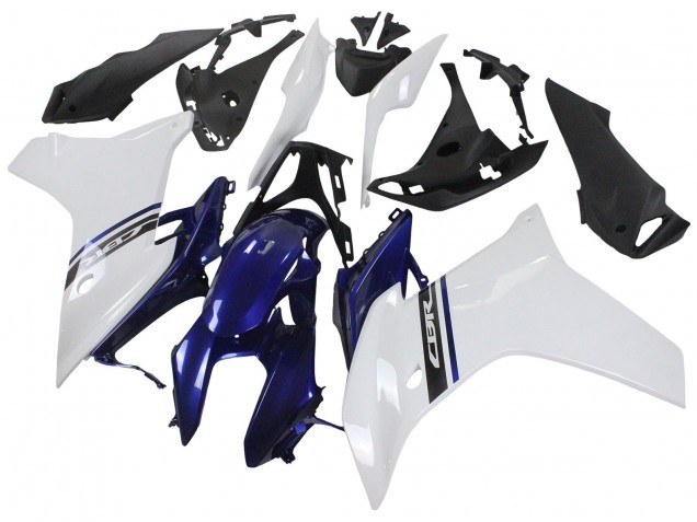 Billige Honda CBR600F Motorrad Verkleidung 2011-2013 - Weiss Blau