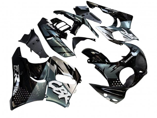 Billige Honda CBR900RR 893 Motorrad Verkleidung 1992-1993 - Silber Glanzendes Schwarz