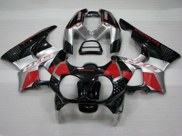 Billige Honda CBR900RR 893 Motorrad Verkleidung 1992-1993 - Silber Rot Glanzendes Schwarz
