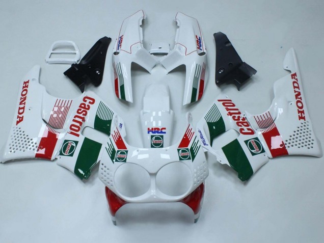 Billige Honda CBR900RR 893 Motorrad Verkleidung 1992-1993 - Weiss Rot Grun Castrol HRC