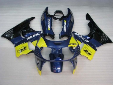 Billige Honda CBR900RR 893 Motorrad Verkleidung 1994-1995 - Blau Gelb Glanzendes Schwarz