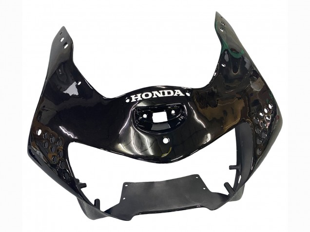 Billige Honda CBR900RR 919 Motorrad Verkleidung 1998-1999 - Glanzendes Schwarz Weiss Aufkleber
