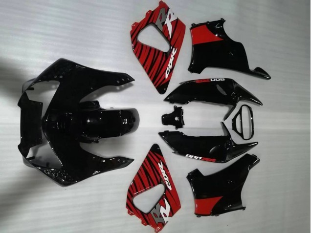 Billige Honda CBR900RR 919 Motorrad Verkleidung 1998-1999 - Rot Glanzendes Schwarz