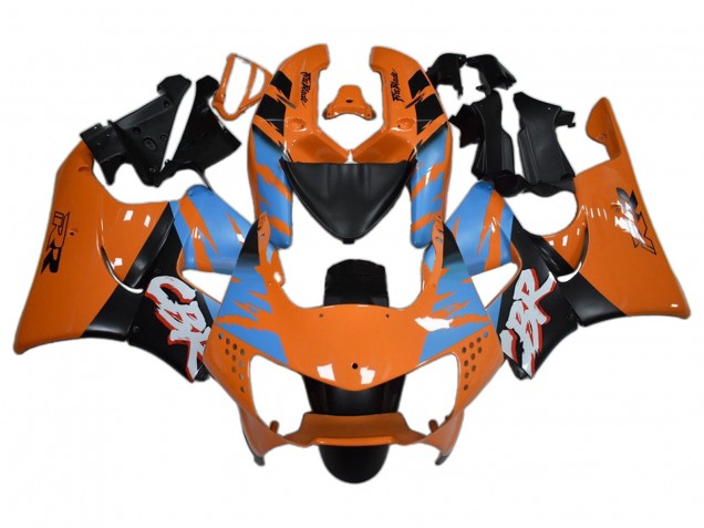 Billige Honda CBR900RR 919 Motorrad Verkleidung 1998-1999 - Orange Blau Matt Schwarz