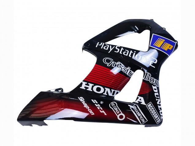 Billige Honda CBR900RR 929 Motorrad Verkleidung 2000-2001 - Rot Weiss Glanzendes Schwarz PlayStation 2