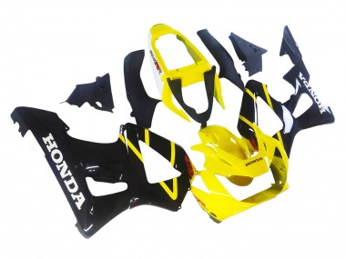 Billige Honda CBR900RR 929 Motorrad Verkleidung 2000-2001 - Gelb Glanzendes Schwarz