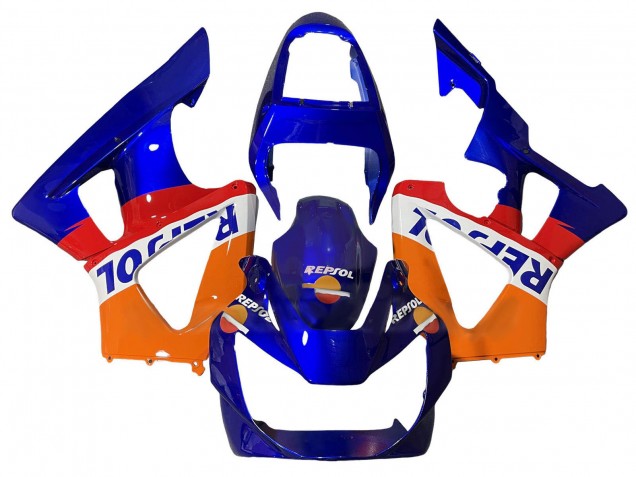 Billige Honda CBR900RR 929 Motorrad Verkleidung 2000-2001 - Orange Weiss Rot Blau Repsol