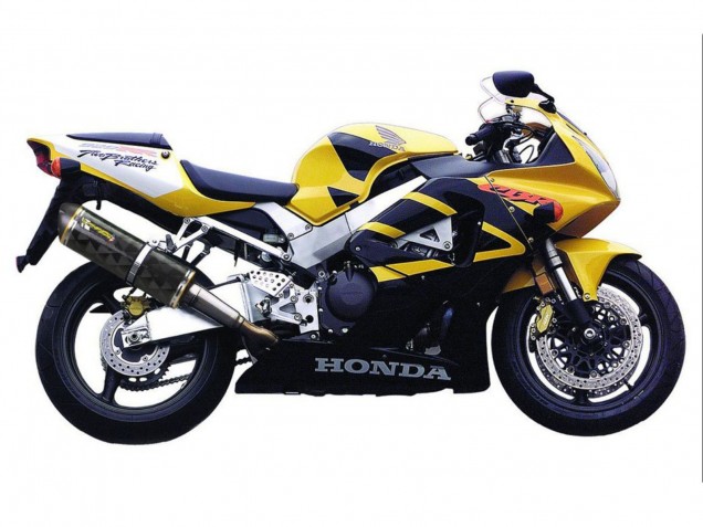 Billige Honda CBR900RR 929 Motorrad Verkleidung 2000-2001 - Gelb Dunkel Blau