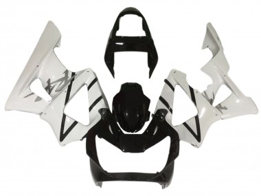 Billige Honda CBR900RR 929 Motorrad Verkleidung 2000-2001 - Weiss Glanzendes Schwarz