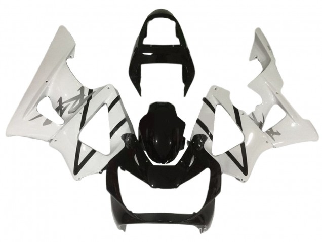 Billige Honda CBR900RR 929 Motorrad Verkleidung 2000-2001 - Weiss Glanzendes Schwarz