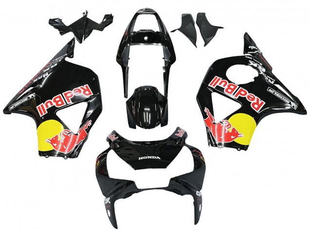 Billige Honda CBR900RR 954 Motorrad Verkleidung 2002-2003 - Glanzendes Schwarz Gelb Red Bull Michelin
