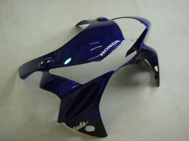 Billige Honda CBR900RR 954 Motorrad Verkleidung Kit 2002-2003 - Blau Glanzendes Schwarz