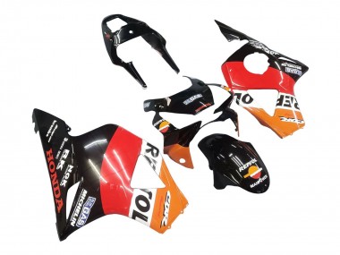 Billige Honda CBR900RR 954 Motorrad Verkleidung Kit 2002-2003 - Orange Weiss Rot Glanzendes Schwarz Repsol